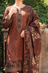 NUW3094 Digital Printed Khaddar Suit - 3 Piece